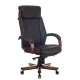 Кресло руководителя Бюрократ T-9924WALNUT черный кожа с подголов. крестовина металл/дерево главное фото в маленьком размере