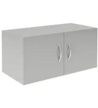 Антресоль широкая с глухими дверьми SA-770.1 Серый 770х375х370